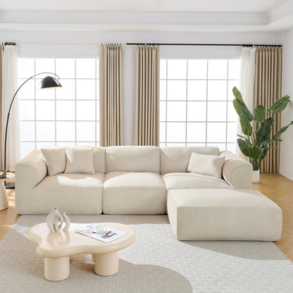 Luxury Double Needle Cut Velvet Sofa For Living