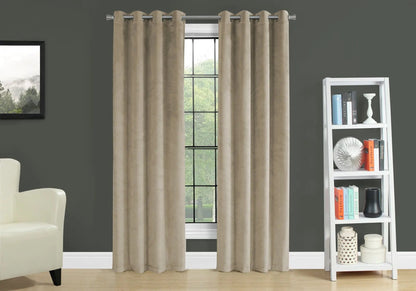 2 Piece Curtain Panel Set Room Darkening Grommet