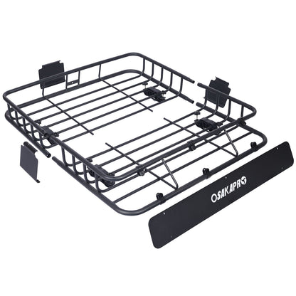 Motoring Rooftop Cargo Basket steel universal fit roof rack with side panels OsakaPros on Tampa Home & Garden Store