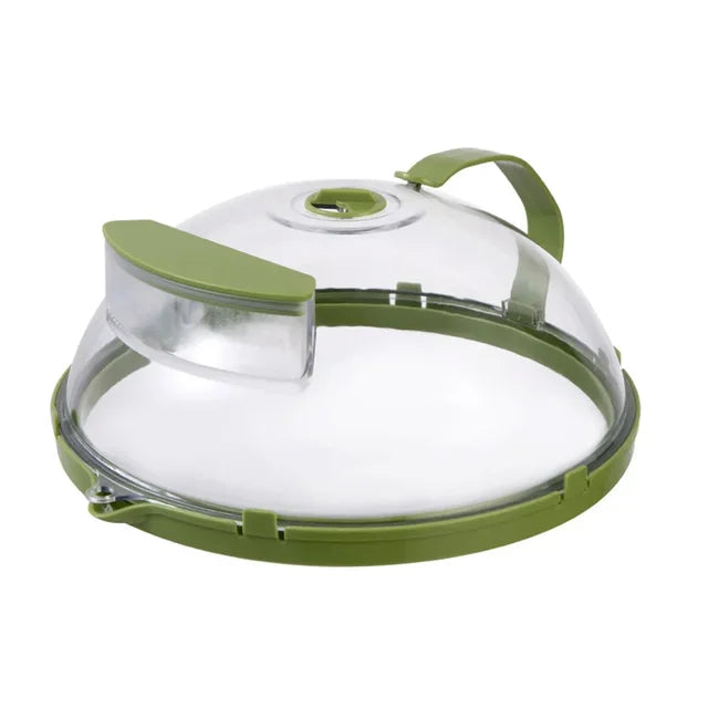Microwave anti-splash cover with green lid, heat resistant VIP Digital Presence on Tampa Home & Garden Store
