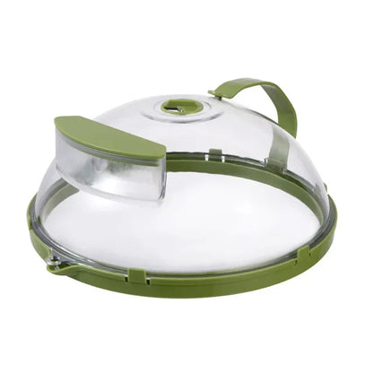 Microwave anti-splash cover with green lid, heat resistant VIP Digital Presence on Tampa Home & Garden Store