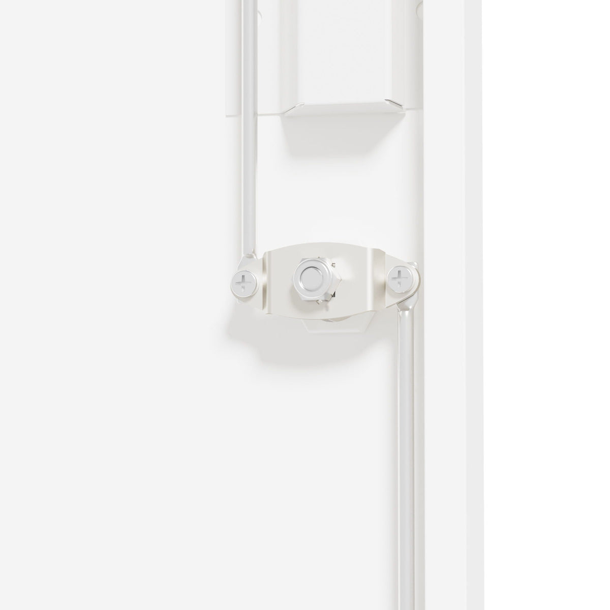 Steel garage storage cabinet white finish with lockable hardware interior view HouseOfZazla on Tampa Home & Garden Store