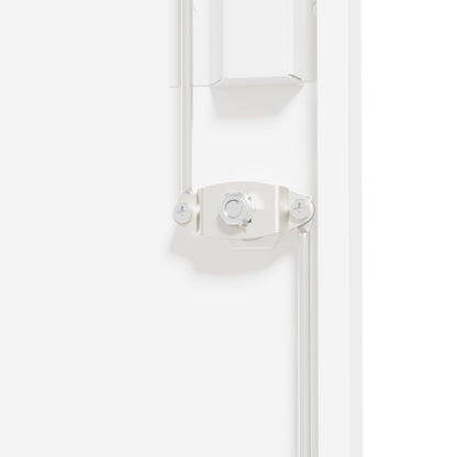 Steel garage storage cabinet white finish with lockable hardware interior view HouseOfZazla on Tampa Home & Garden Store