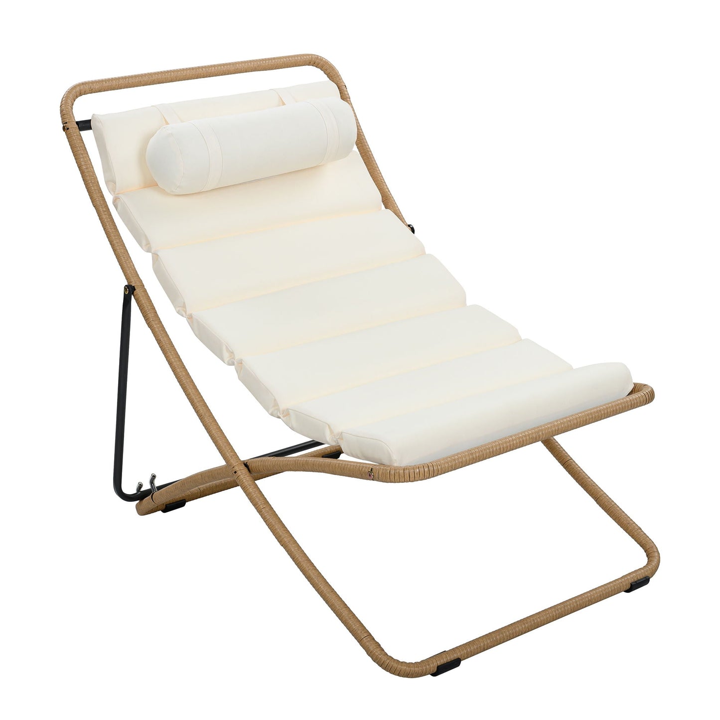Pair of Outdoor Chairs with Adjustable Backrest
