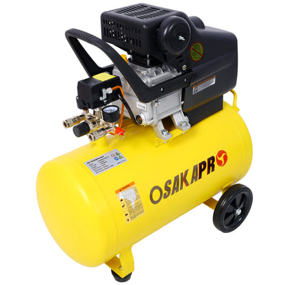 4.5HP portable 13-Gallon oil-lubricated air compressor tank yellow with black cover HouseOfZazla on Tampa Home & Garden Store
