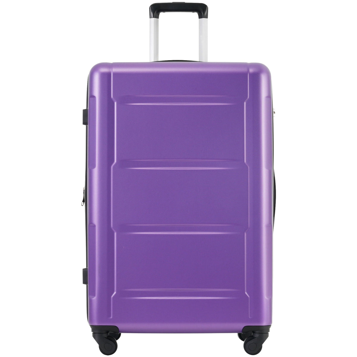 Purple ABS hard-shell luggage suitcase with spinner wheels and retractable handle on Tampa Home & Garden Store