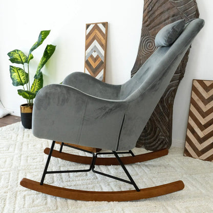 Chel Mid Century Modern Rocking Chair Lounge