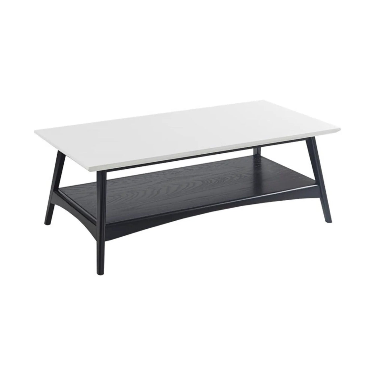 Modern Table With Extra Storage coffee table white top black shelf by Unique Piece Furniture on Tampa Home & Garden Store