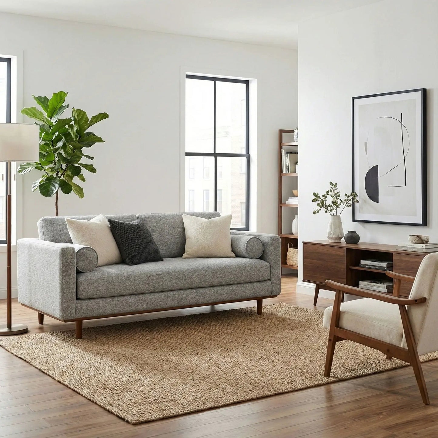 Morrison Upholstered Sofa In Recycled Fabric