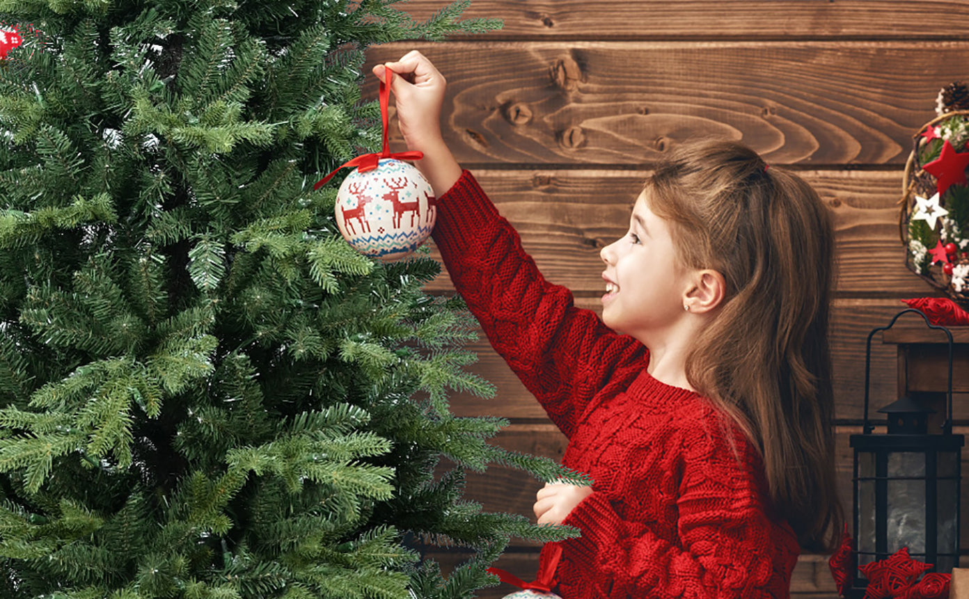4FT Green PVC and PE Christmas Tree with 919 Tips, lush needles, seasonal decor on Tampa Home & Garden Store