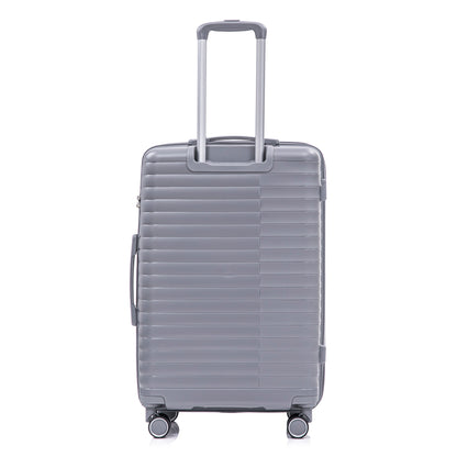 PP spinner luggage in light gray with telescoping handle and four smooth wheels on Tampa Home & Garden Store