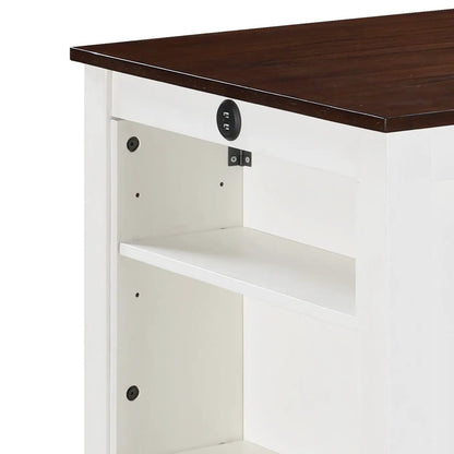 Graham 3 Piece Space Counter Height Table Shelves