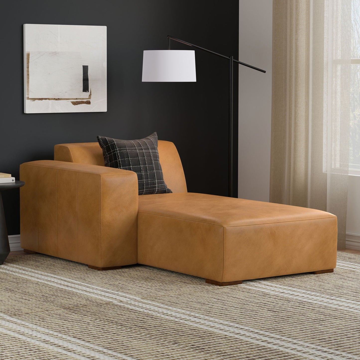 Rex Modern Asymmetrical Chaise Sofa Module