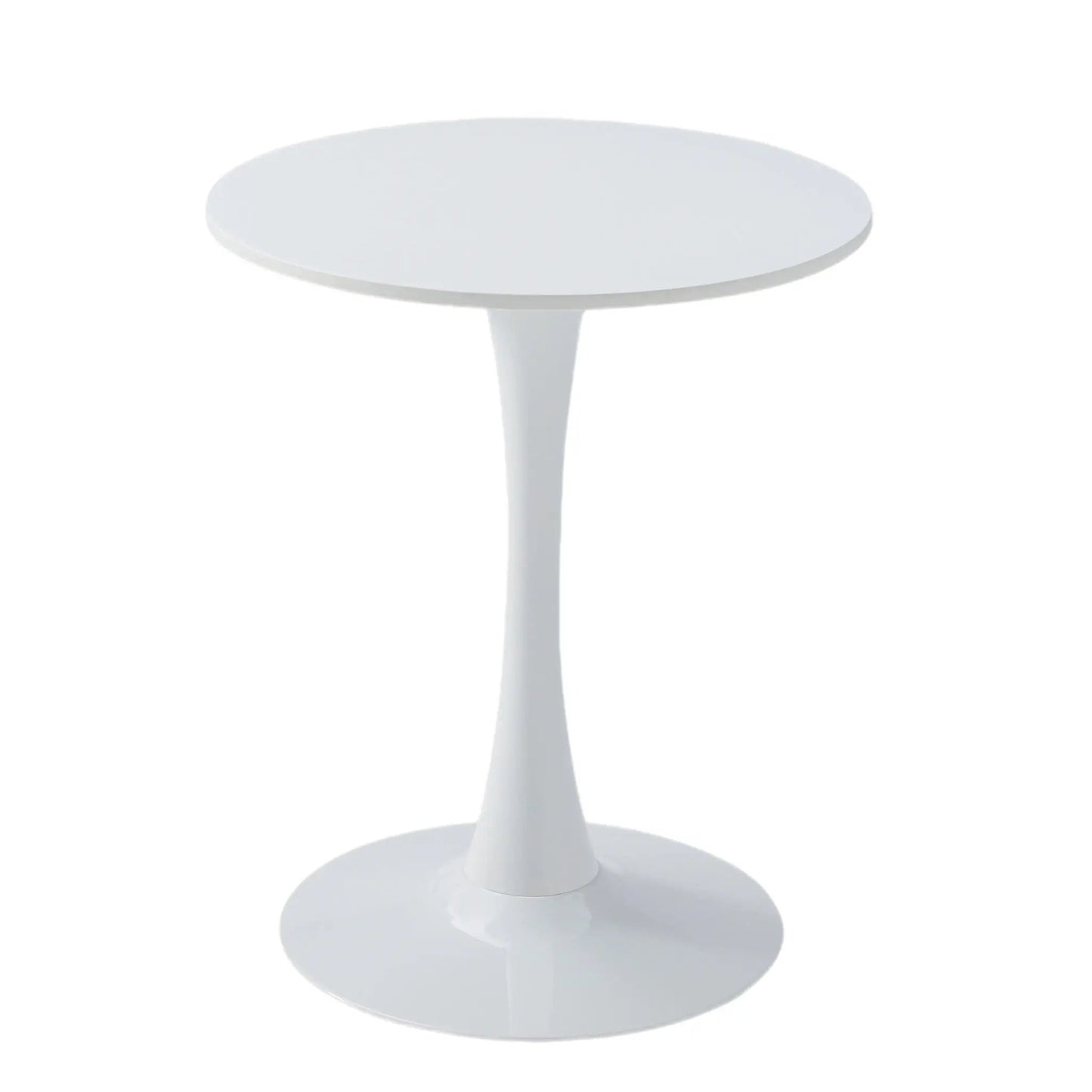 Round dining table with tulip-style pedestal base in white gloss by Unique Piece Furniture on Tampa Home & Garden Store