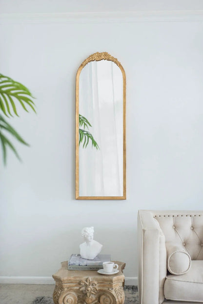 Wood Floor Mirror and Full Body Makeup Mirror