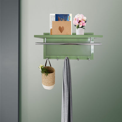 Esyspot Hook Wall Mount With Shelf for Storage