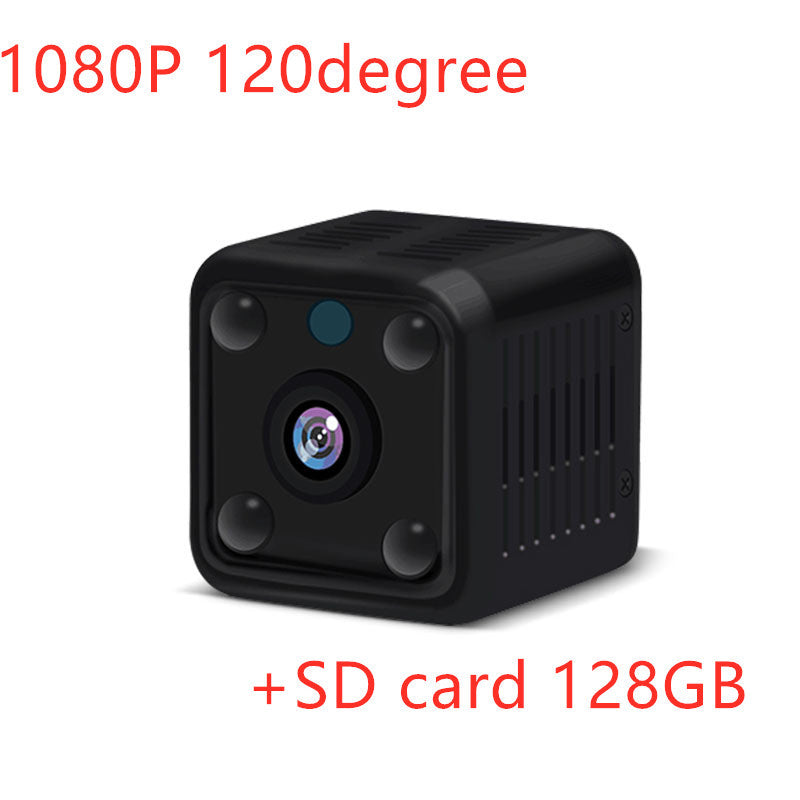 Mini wireless camera, Sell My Stuff, black cube, 1080P, 120° FOV, includes 128GB SD card on Tampa Home & Garden Store
