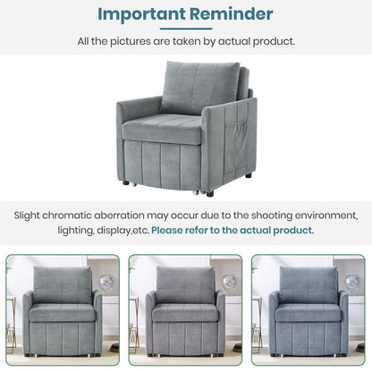 Convertible Sleeper Sofa and Storage Pockets