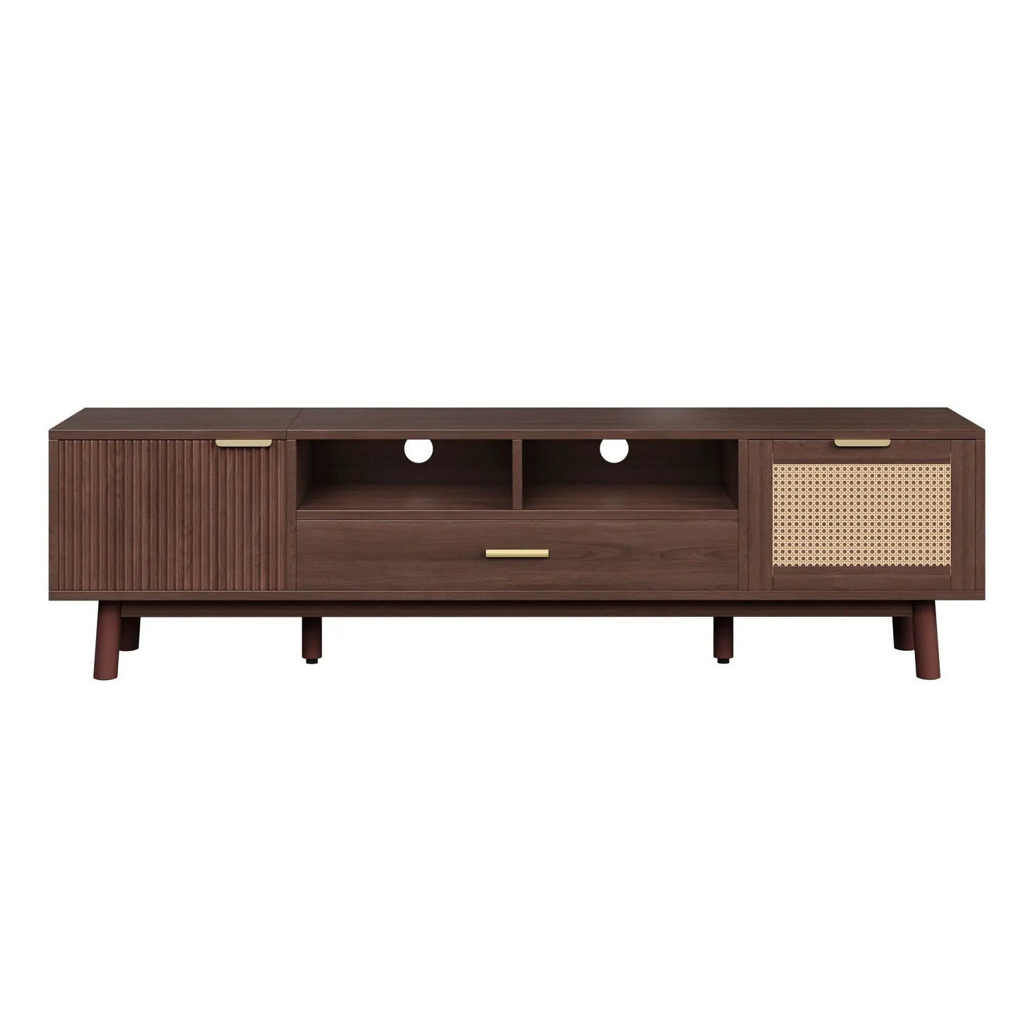 TV Stand for 75 Inch TVs with Soft Closing Doors