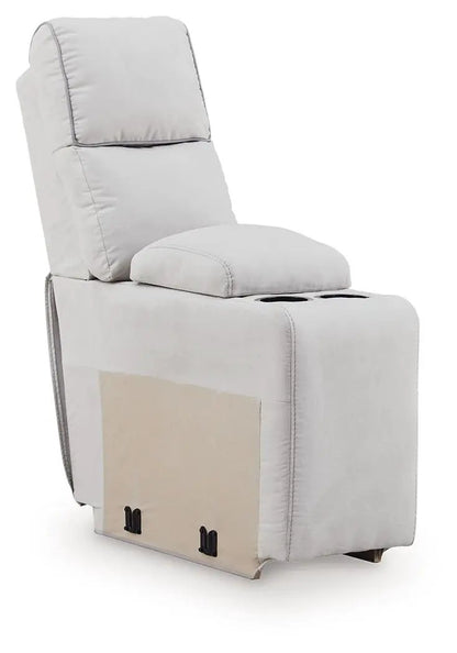 Social Pointe reclining chair in gray fabric with cup holders by Unique Piece Furniture on Tampa Home & Garden Store