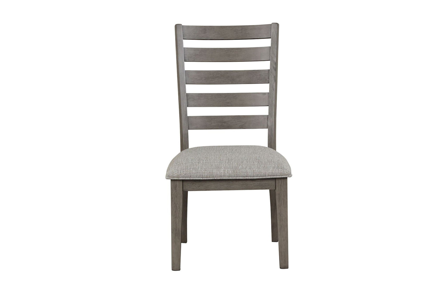 Side Dining Chair with Ladder Back Set of 2 Gray