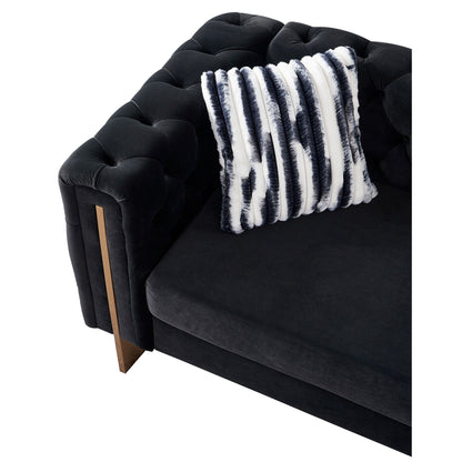 Modern Chesterfield Tufted Sofa and Metal Legs