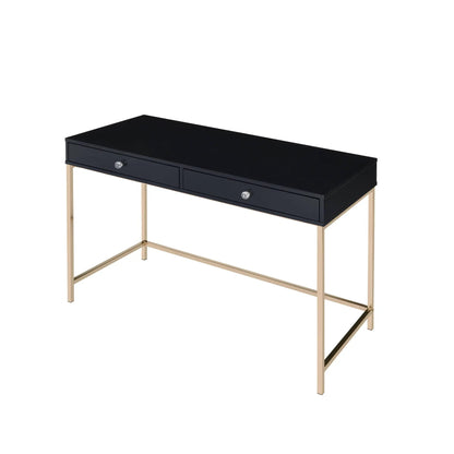 Ottey High Gloss Writing Desk and Drawers
