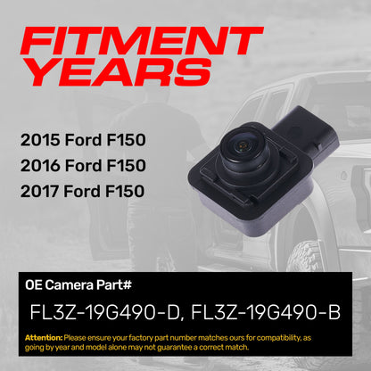Master Tailgaters Ford F-150 OEM backup camera, black plastic housing, FL3Z-19G490-D/B on Tampa Home & Garden Store