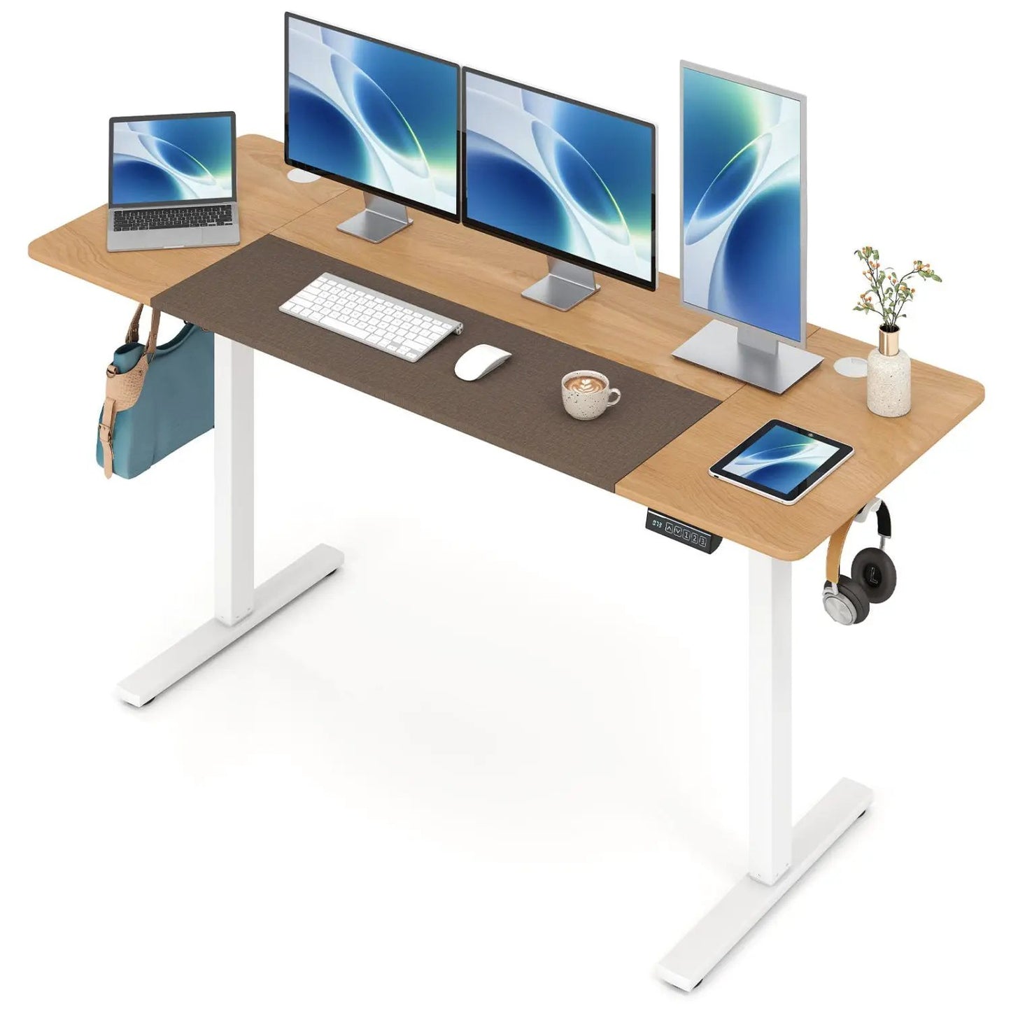 Electric Standing Desk 63x24 with Memory Presets