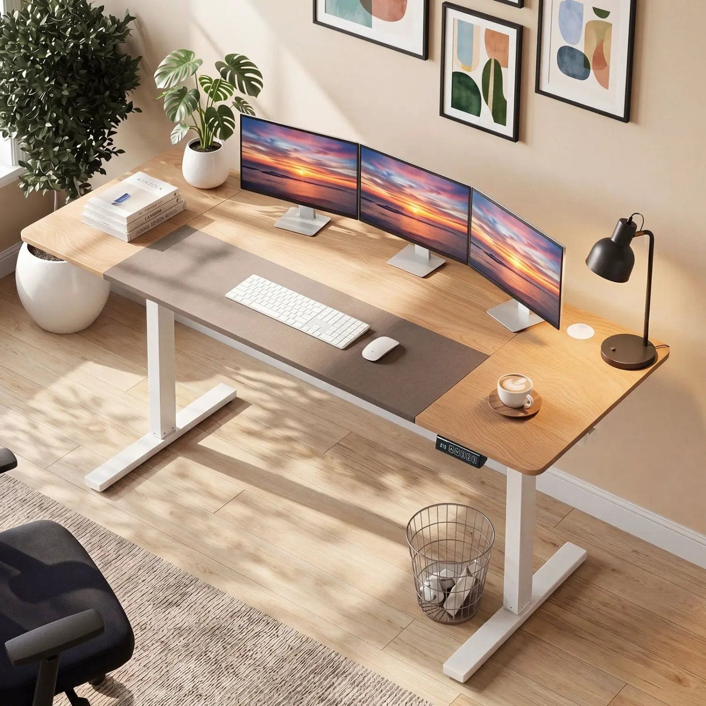 Electric Standing Desk 63x24 with Memory Presets