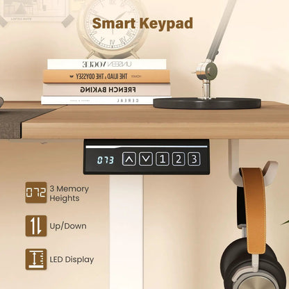 Electric Standing Desk 63x24 with Memory Presets