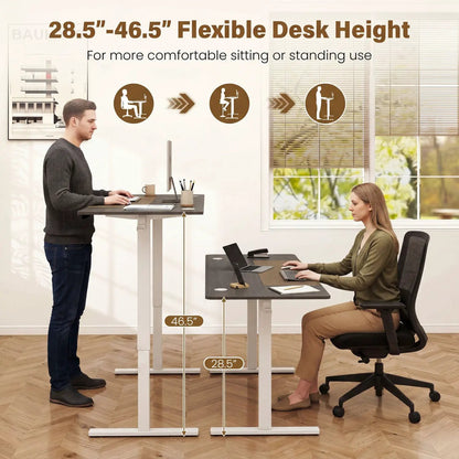 Electric Standing Desk 63x24 with Memory Presets