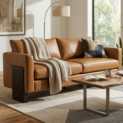 Modern 3 Seater Sofa and Chenille Upholstery