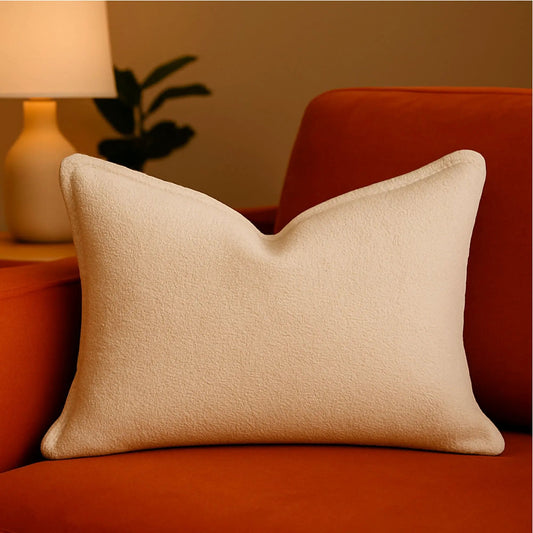 Homey Cozy Ivory textured throw pillow by Unique Piece Furniture on Tampa Home & Garden Store