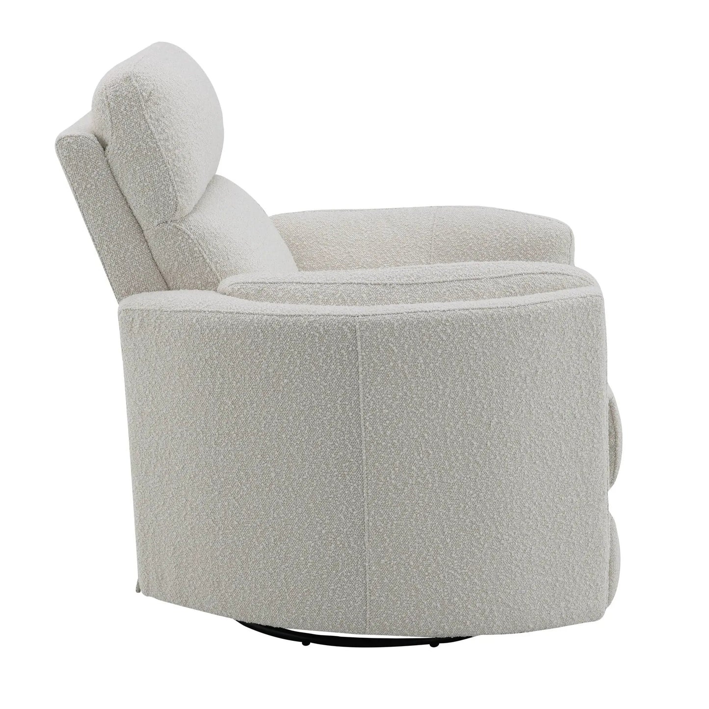 Sagen glider recliner with swivel in beige boucle fabric by Unique Piece Furniture on Tampa Home & Garden Store