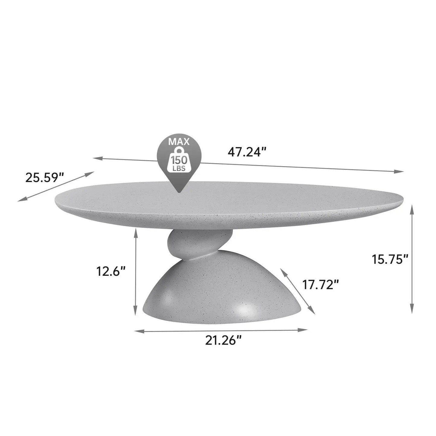 Tibetan Ritual Inspired Lucky Stone Shaped Table