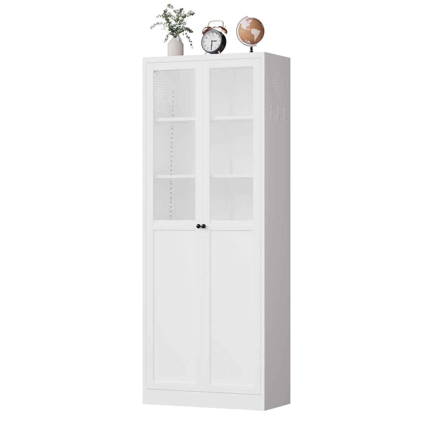 Tall Metal Pantry Cabinet and Adjustable Shelves