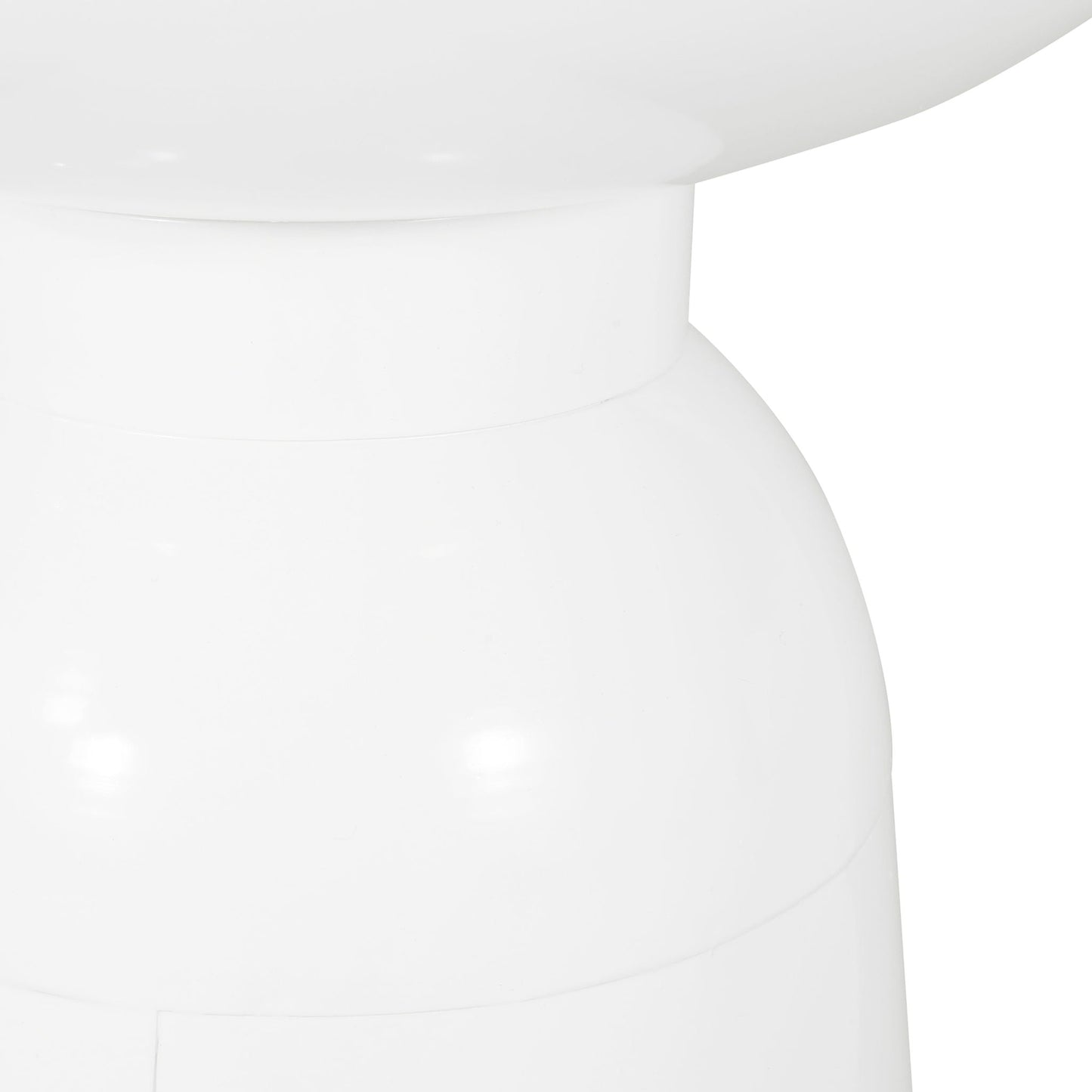 Modern Round Metal Pedestal Outdoor Table