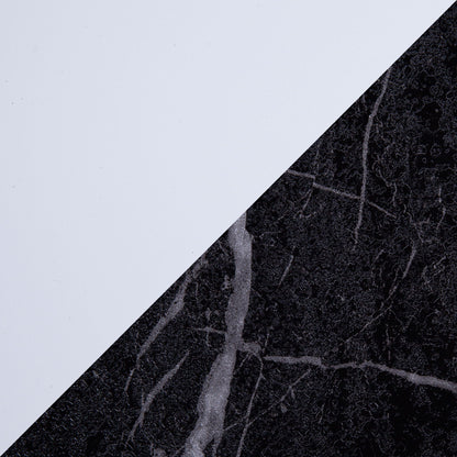 Modern Dining Table with Marble Top and Pedestal Base in white or black by HouseOfZazla on Tampa Home & Garden Store