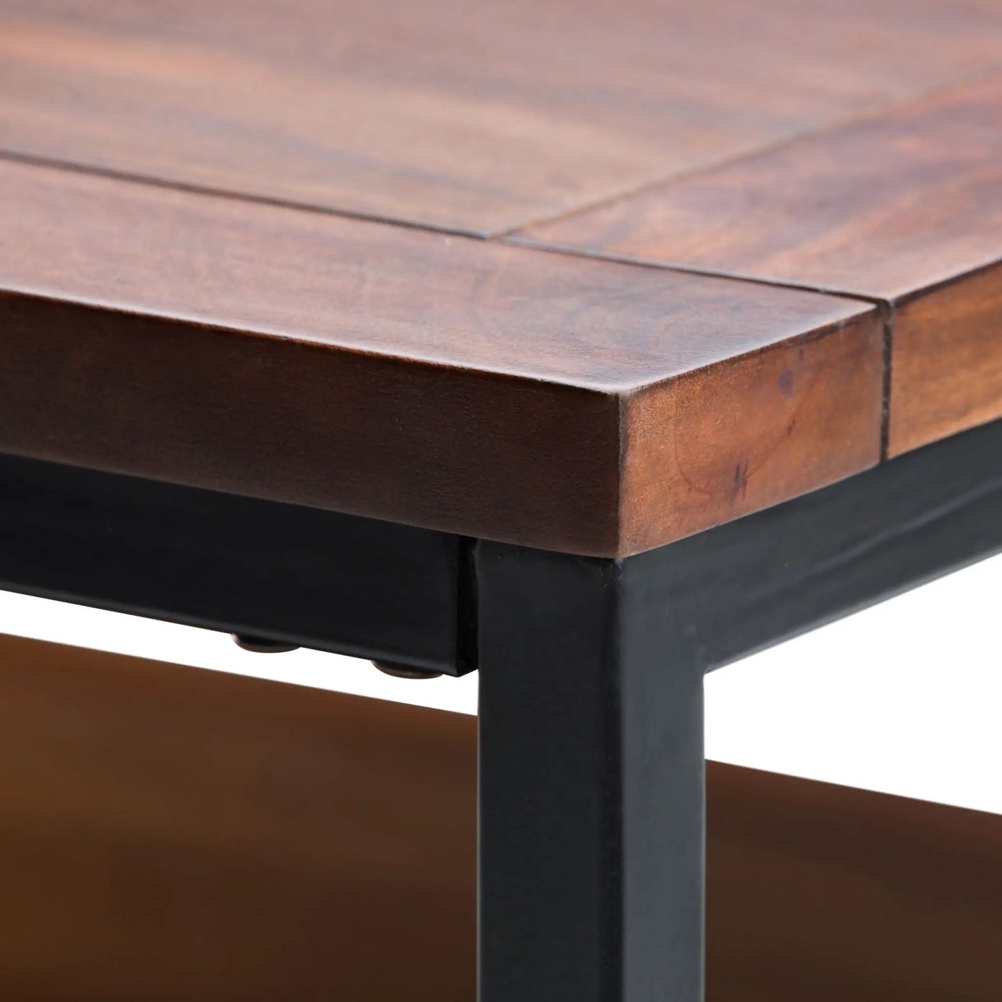 Skyler Solid Mango Wood Table and Metal Base