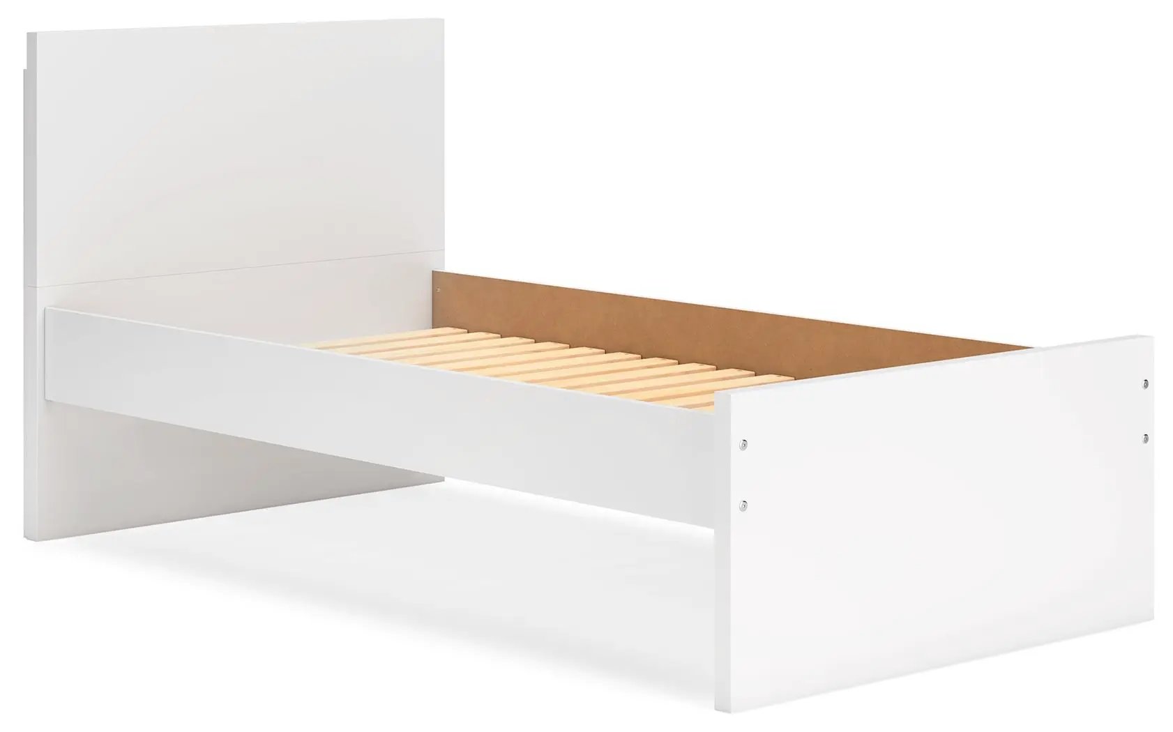 Onita panel platform bed white with tall headboard and slatted base by Unique Piece Furniture on Tampa Home & Garden Store