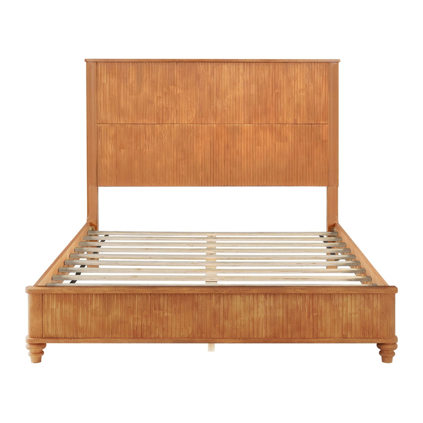 Solid Wood Platform Bed and the Tall Headboard
