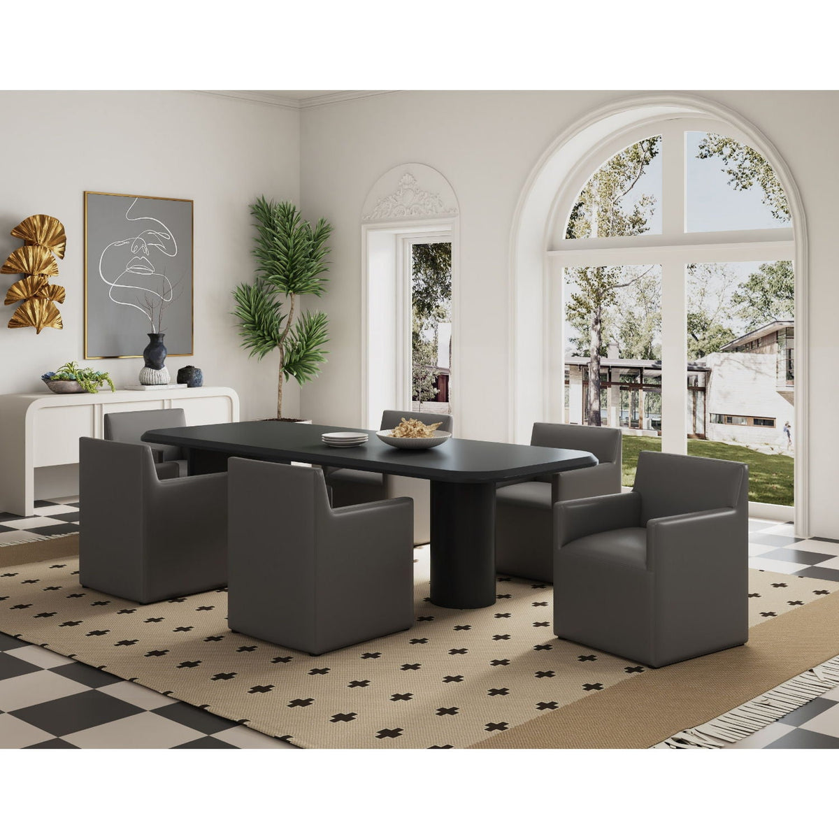 Anna Modern Square Armchair with Foam Cushion