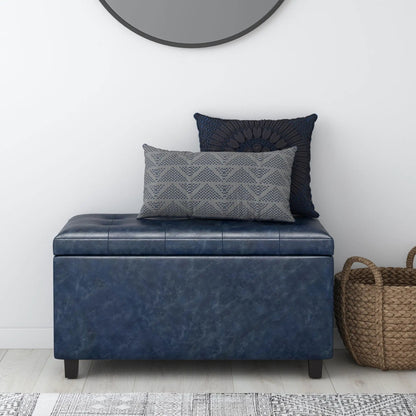 Cosmopolitan Upholstered Storage Ottoman Bench