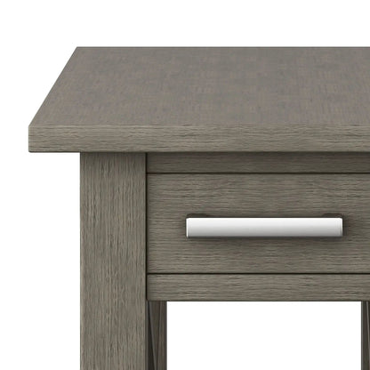 Kitchener Console Table in gray wood with metal drawer pull by Unique Piece Furniture on Tampa Home & Garden Store