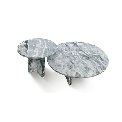 Elegant Coffee Duo Table Set of 2 with gray marble tops by Unique Piece Furniture on Tampa Home & Garden Store