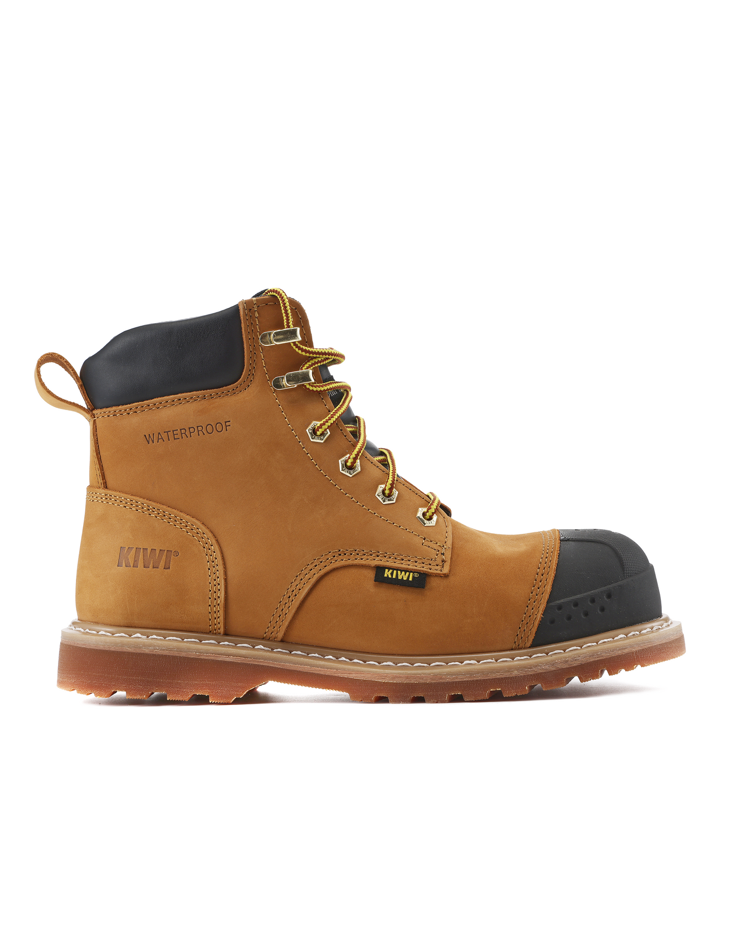 Kiwi Premium Wheat Nubuck 6" Steel Toe Waterproof Cap-Toe Work Boots [R64000]