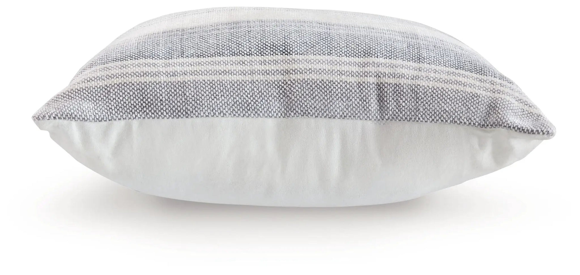 Adikus throw pillow by Unique Piece Furniture with gray woven top and white base on Tampa Home & Garden Store