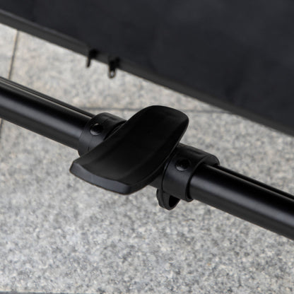 PawHut foldable pet stroller frame hinge in black metal tubing on Tampa Home & Garden Store