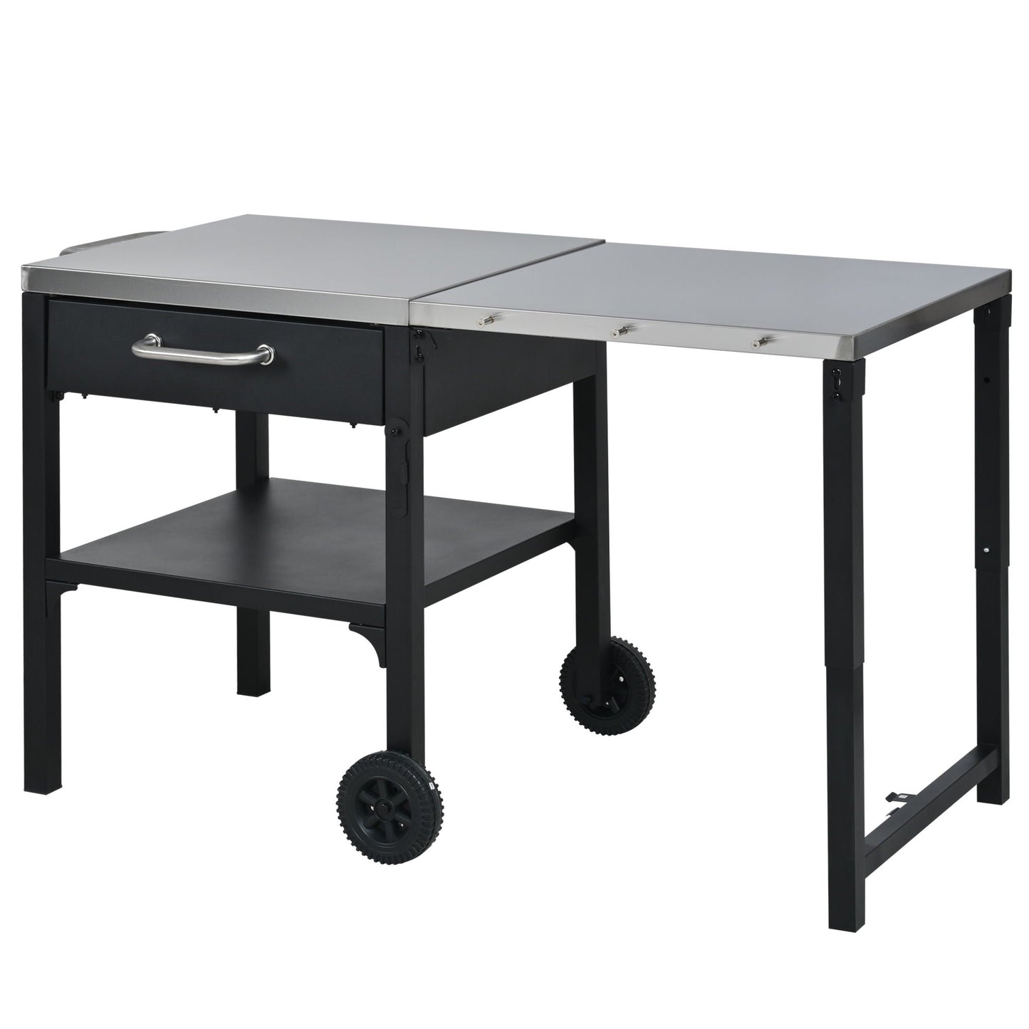 Large Foldable Outdoor Kitchen Cart And Storage